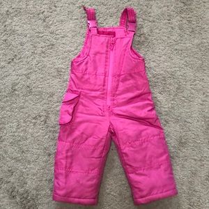 London Fog Pink Baby Snow Pants